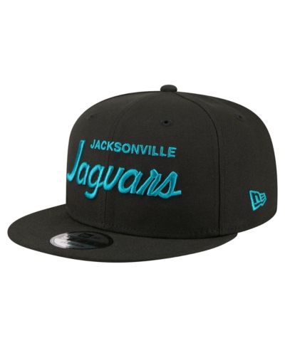 Мужская кепка New Era Black Jacksonville Jaguars Core Team Script 9FIFTY Snapback