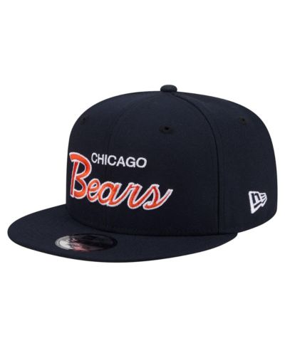 New Era Men's Navy Chicago Bears Core Team Script 9FIFTY Snapback Hat