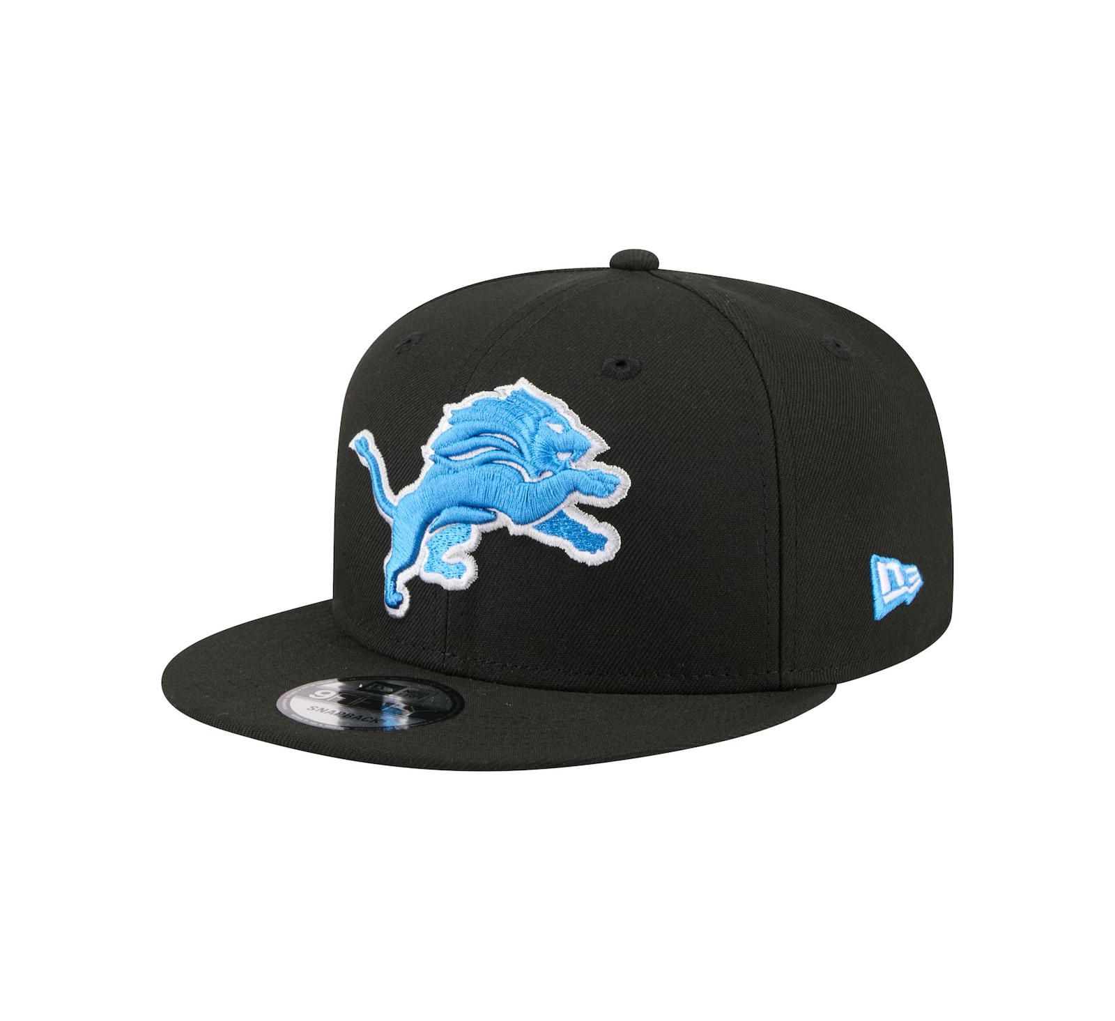 New Era Мужская кепка Snapback Detroit Lions 9FIFTY черная