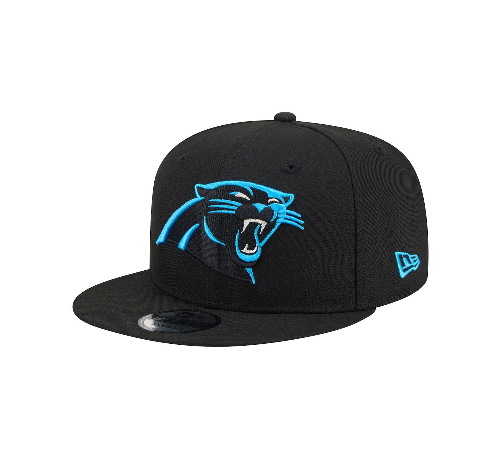 New Era Мужская черная бейсболка Carolina Panthers 9FIFTY с застежкой-snapback
