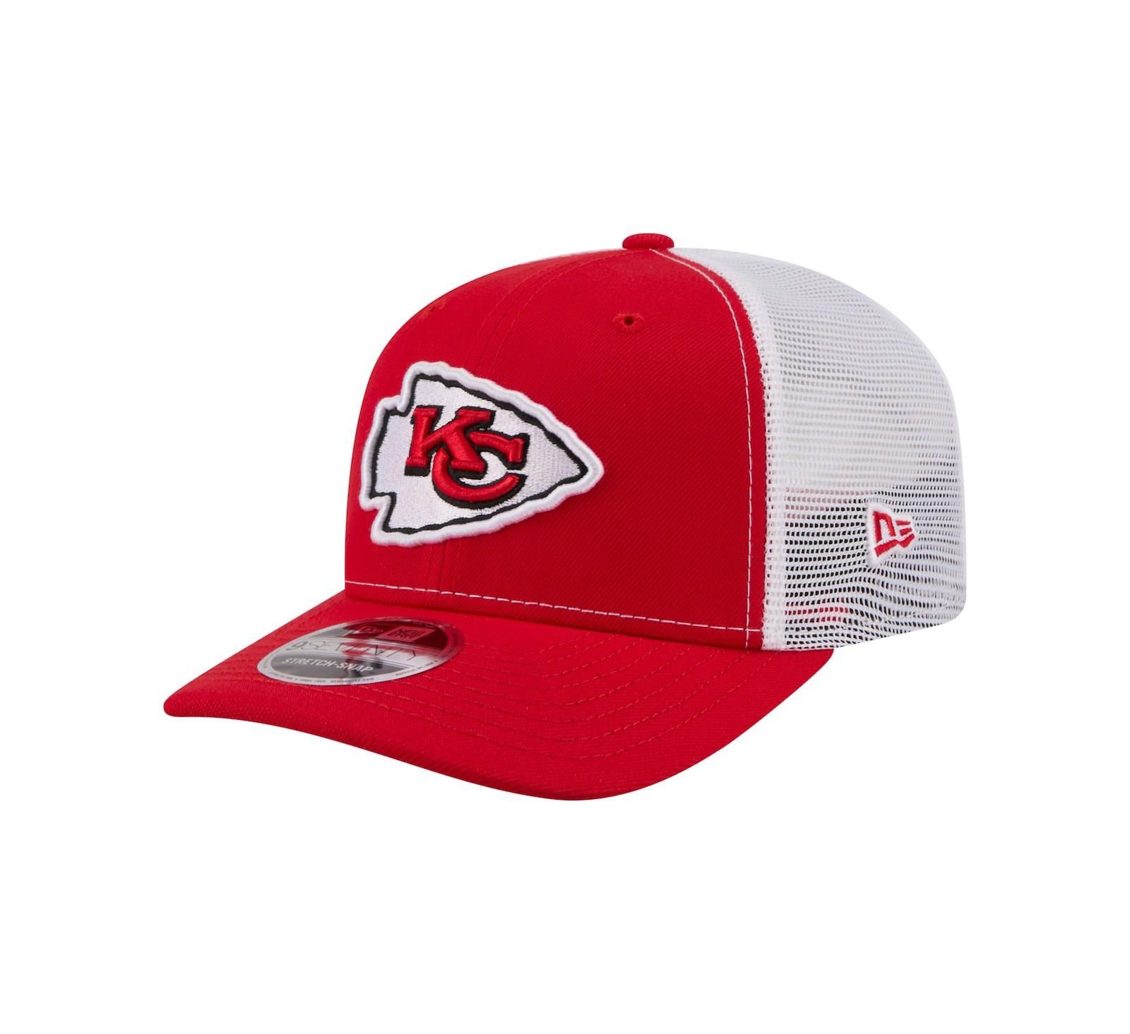 Мужская кепка-тракер New Era Red Kansas City Chiefs 9SEVENTY с регулировкой