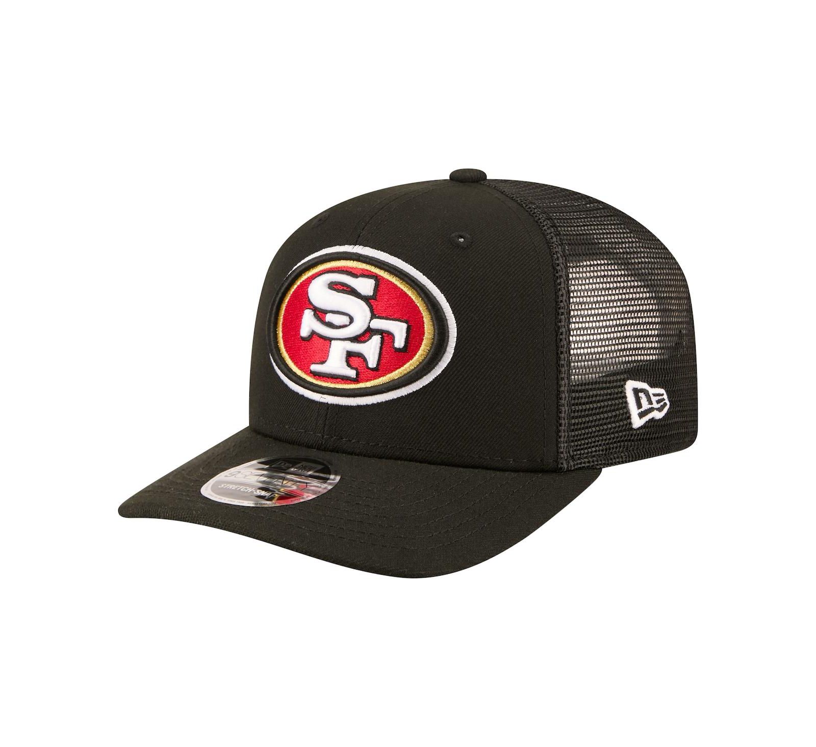 New Era Men's Black San Francisco 49ers 9SEVENTY Trucker Adjustable Hat