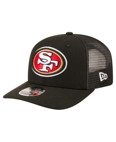 New Era Men's Black San Francisco 49ers 9SEVENTY Trucker Adjustable Hat