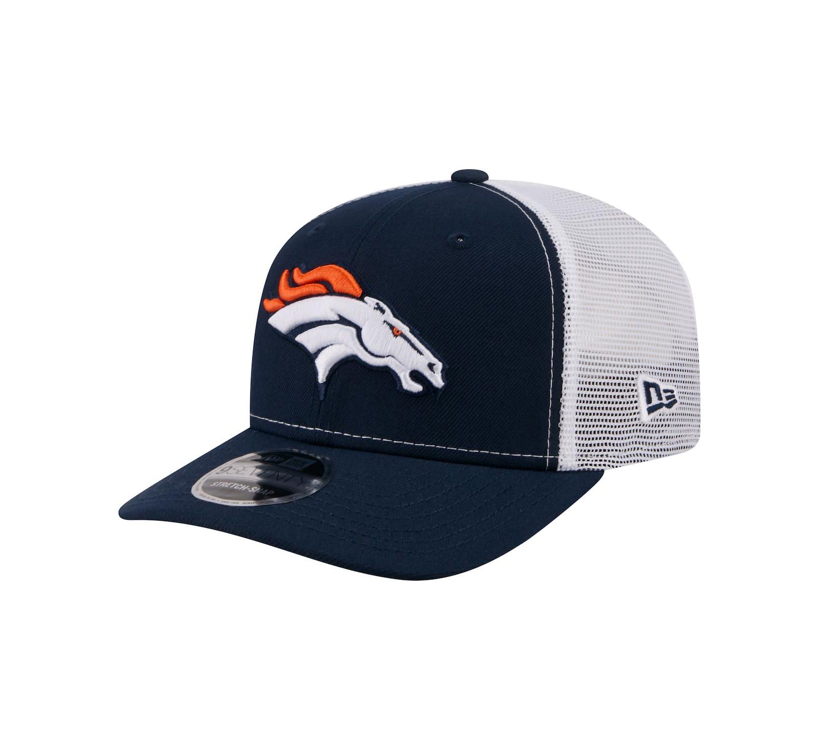New Era Men's Navy Denver Broncos 9SEVENTY Trucker Adjustable Hat