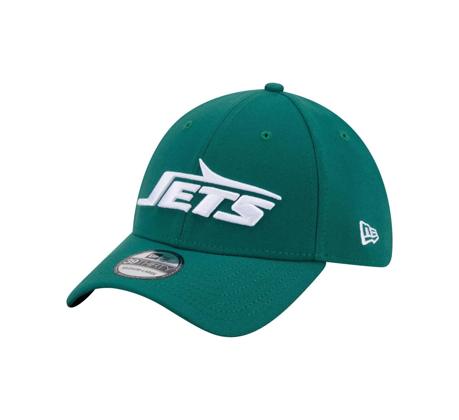 Кепка New Era Men's Green New York Jets Core Team 39THIRTY Flex Hat