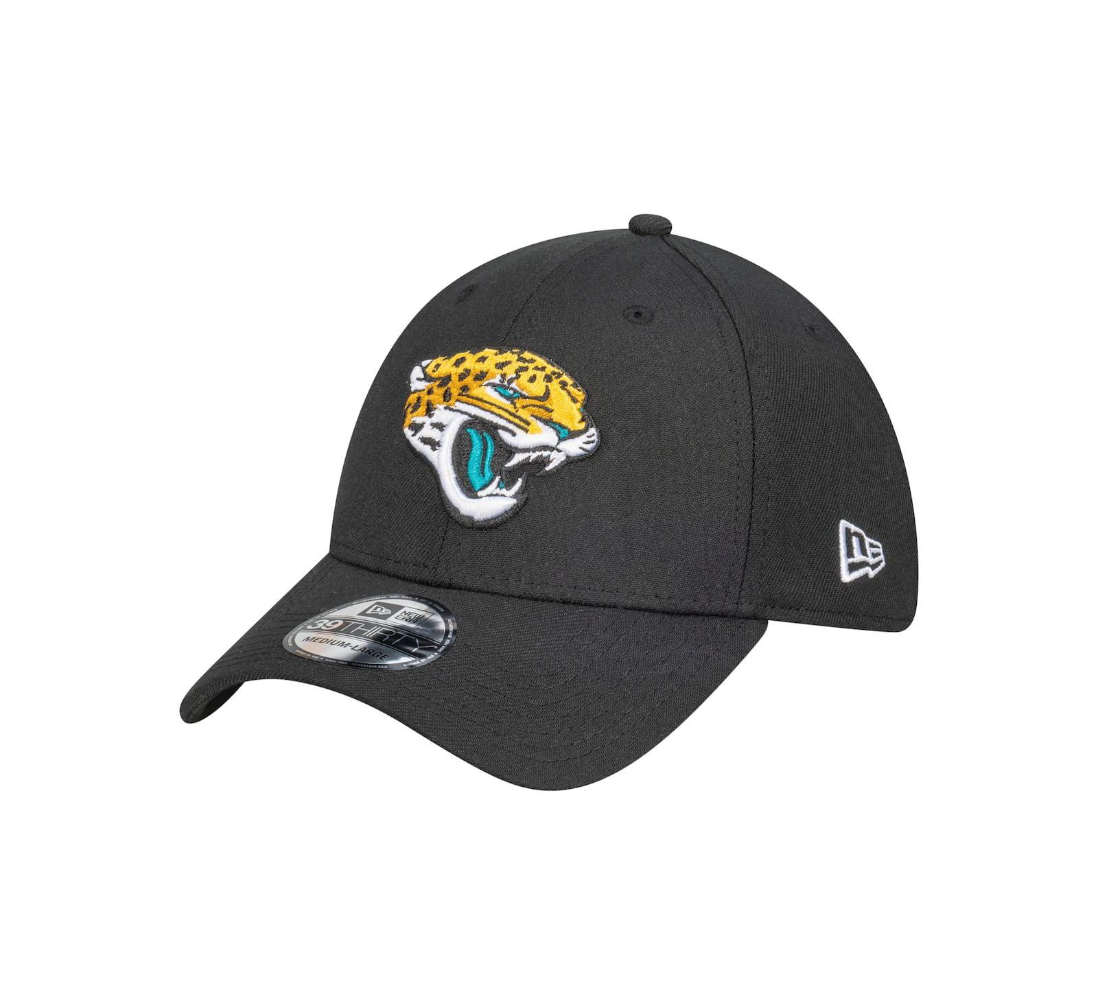 New Era Men's Black Jacksonville Jaguars Core Team 39THIRTY Flex Hat