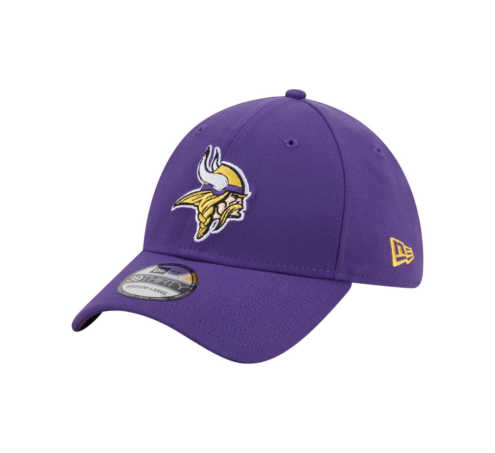 Мужская кепка New Era Purple Minnesota Vikings Core Team 39THIRTY Flex