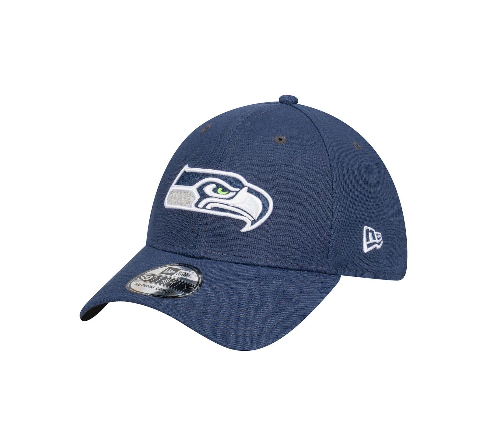 New Era мужская кепка Seattle Seahawks Core Team 39THIRTY Flex, темно-синяя