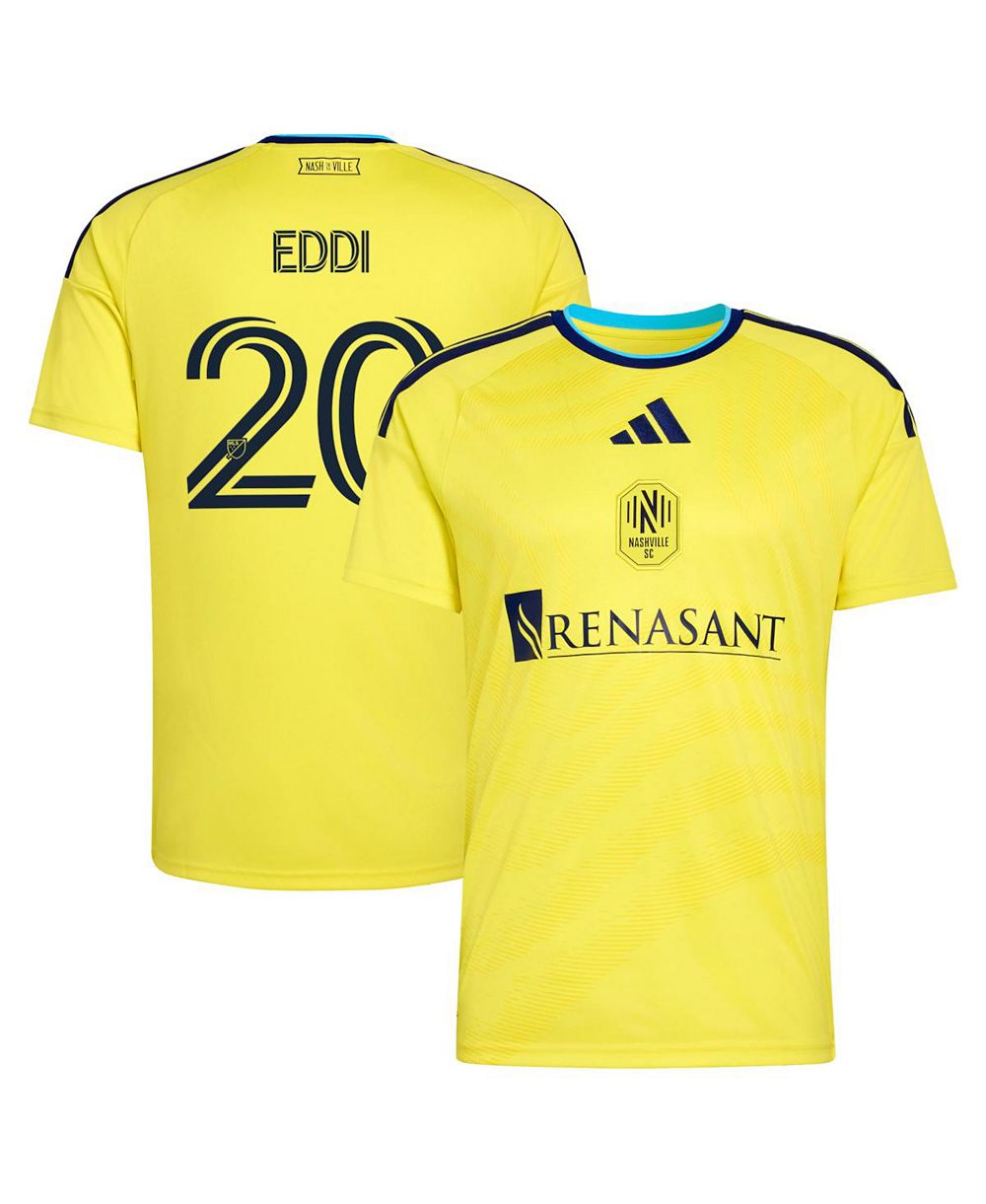 Мужская джерси-реплика Adidas Edvard Tagseth Yellow Nashville SC 2026 The Reverb Kit