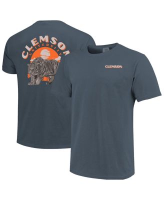Image One Men's Navy Clemson Tigers Comfort Colors Team Statue T-Shirt