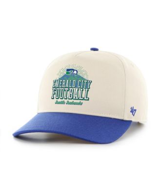 '47 Brand Men's Natural/Green Seattle Seahawks Two-Tone Hitch Adjustable Hat