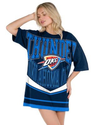 Concepts Sport Women's Navy Oklahoma City Thunder Mosaic Knit Nightdress