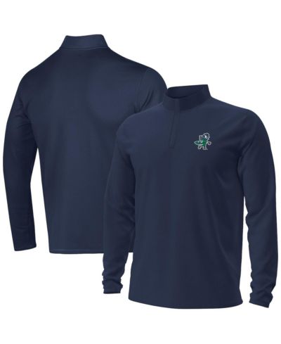 Мужское худи Under Armour Navy Notre Dame Fighting Irish Golf Leprechaun Motion Quarter-Zip