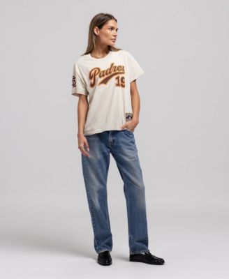 Mitchell & Ness Women's Tony Gwynn Natural San Diego Padres Cooperstown Name & Number Throwback T-Shirt