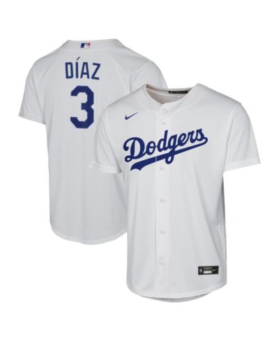 Детская спортивная джерси Nike Edwin Díaz Los Angeles Dodgers Baseline, белая