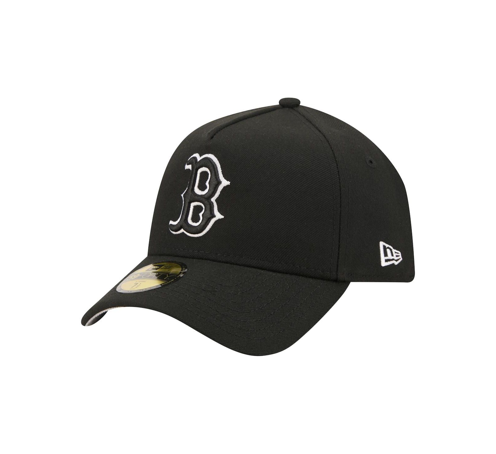 Кепка New Era Men's Black Boston Red Sox A-Frame 59FORTY Fitted Hat
