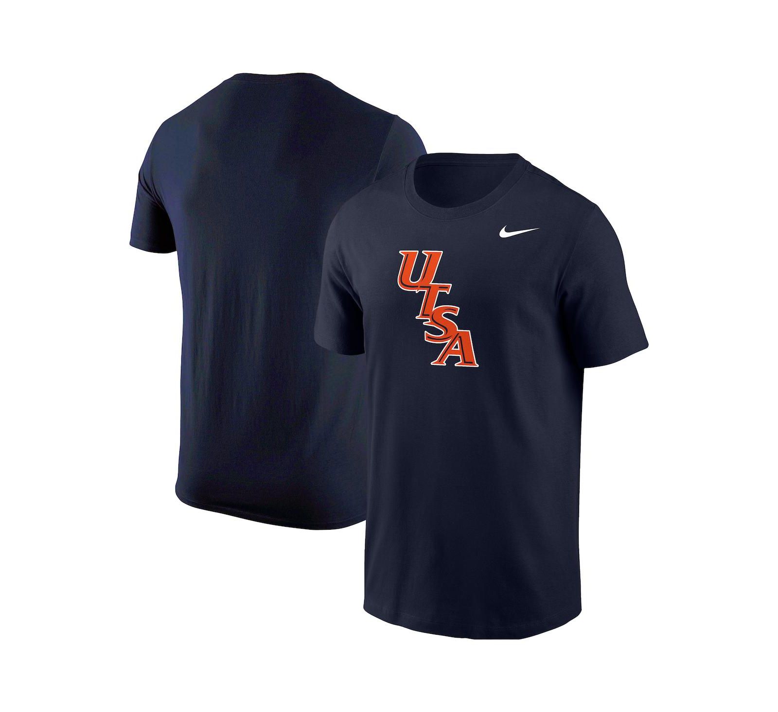 Nike Men's Navy UTSA Roadrunners Diagonal Logo T-Shirt