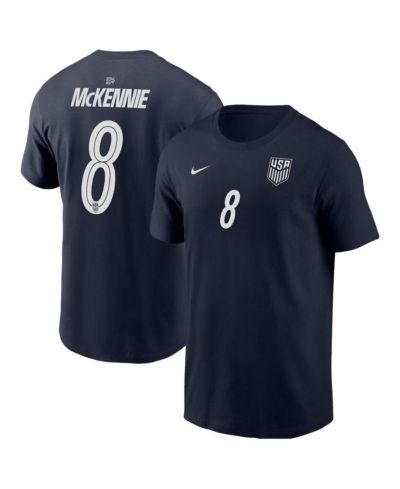 Мужская футболка Nike Navy USMNT Weston McKennie Away Name & Number