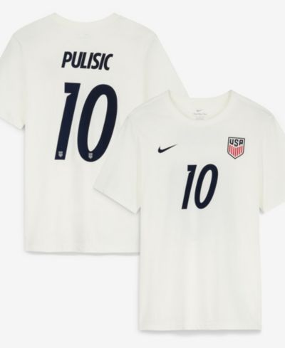 Мужская футболка Nike Christian Pulisic Cream USMNT Home Name & Number