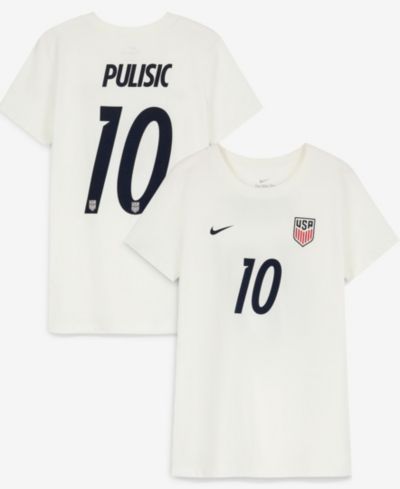 Nike Women's Christian Pulisic Cream USMNT Home Name & Number T-Shirt