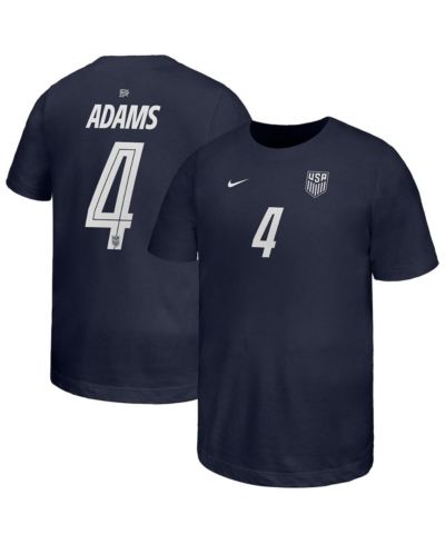 Футболка Nike Big Boys and Girls Tyler Adams Navy USMNT Away Player Name & Number