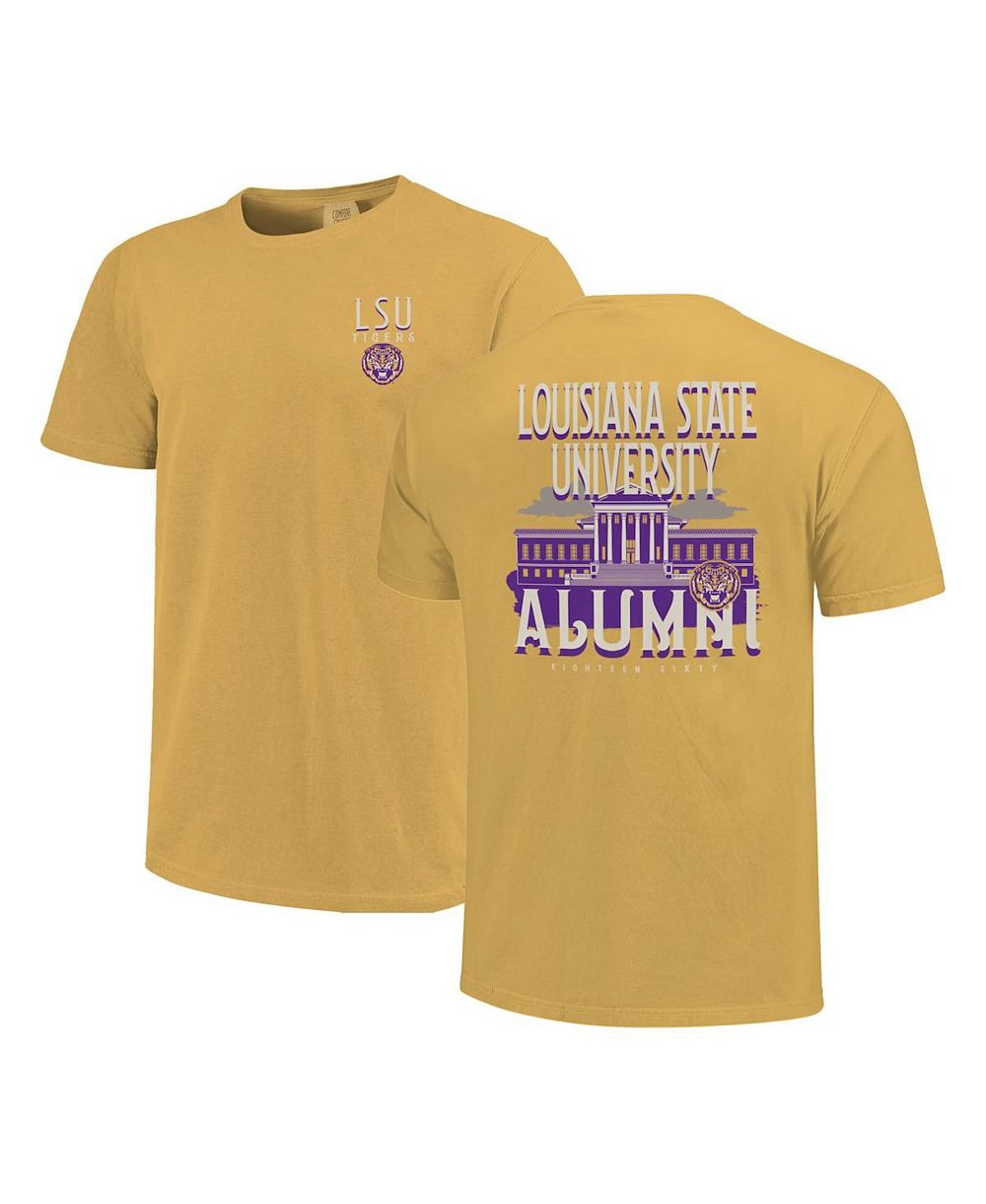 Мужская и женская футболка Image One Gold LSU Tigers Comfort Colors Campus Alumni