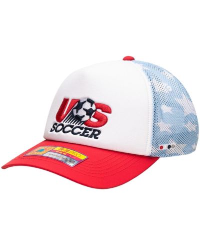 Fan Ink Мужская и женская белая кепка trucker с надписью USMNT Making History