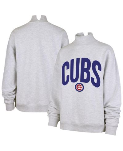 Женское свитшот '47 Brand Heather Gray Chicago Cubs Subtle Muse Mock Neck