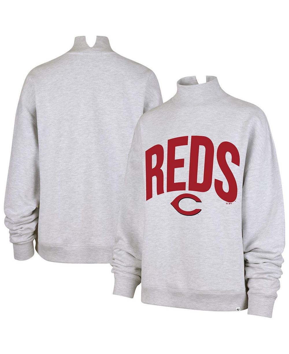 Женский свитшот '47 Brand Cincinnati Reds Subtle Muse Mock Neck