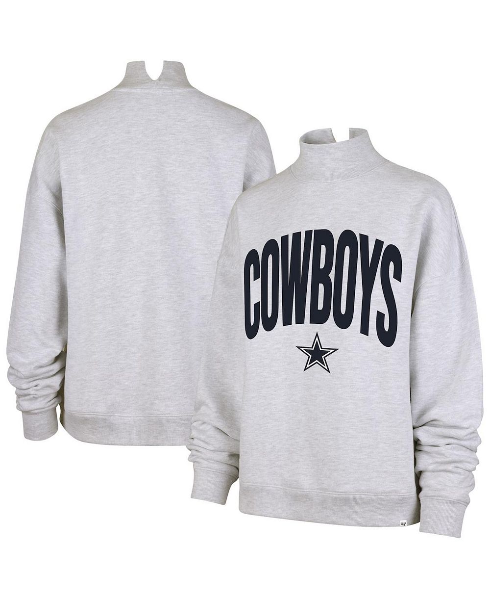 Женская толстовка '47 Brand Gray Dallas Cowboys Subtle Muse Mock Neck