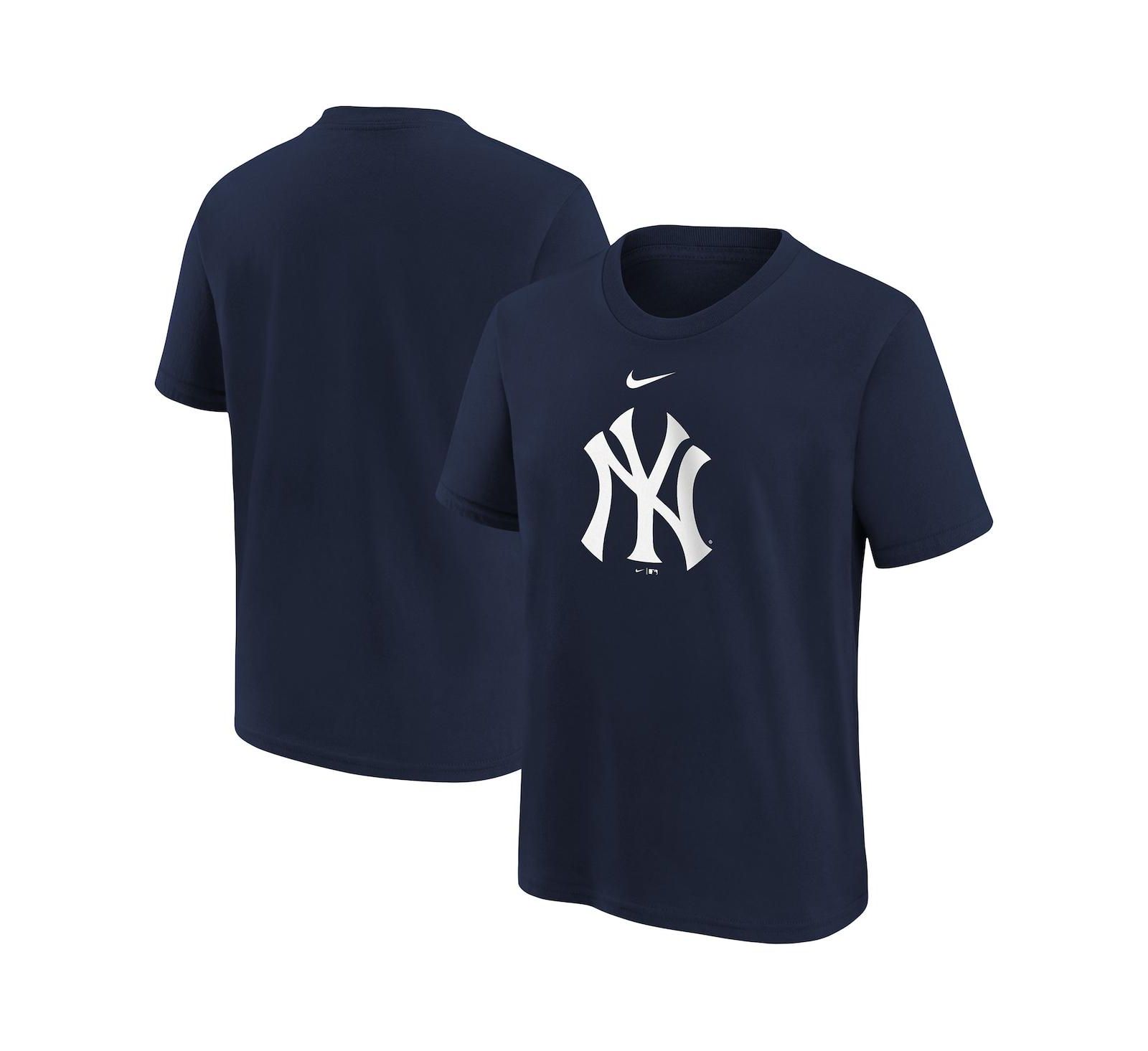 Nike Big Boys and Girls Navy New York Yankees Large Logo T-Shirt