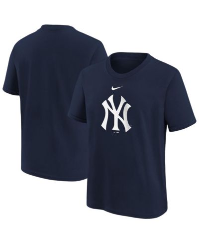 Nike Big Boys and Girls Navy New York Yankees Large Logo T-Shirt