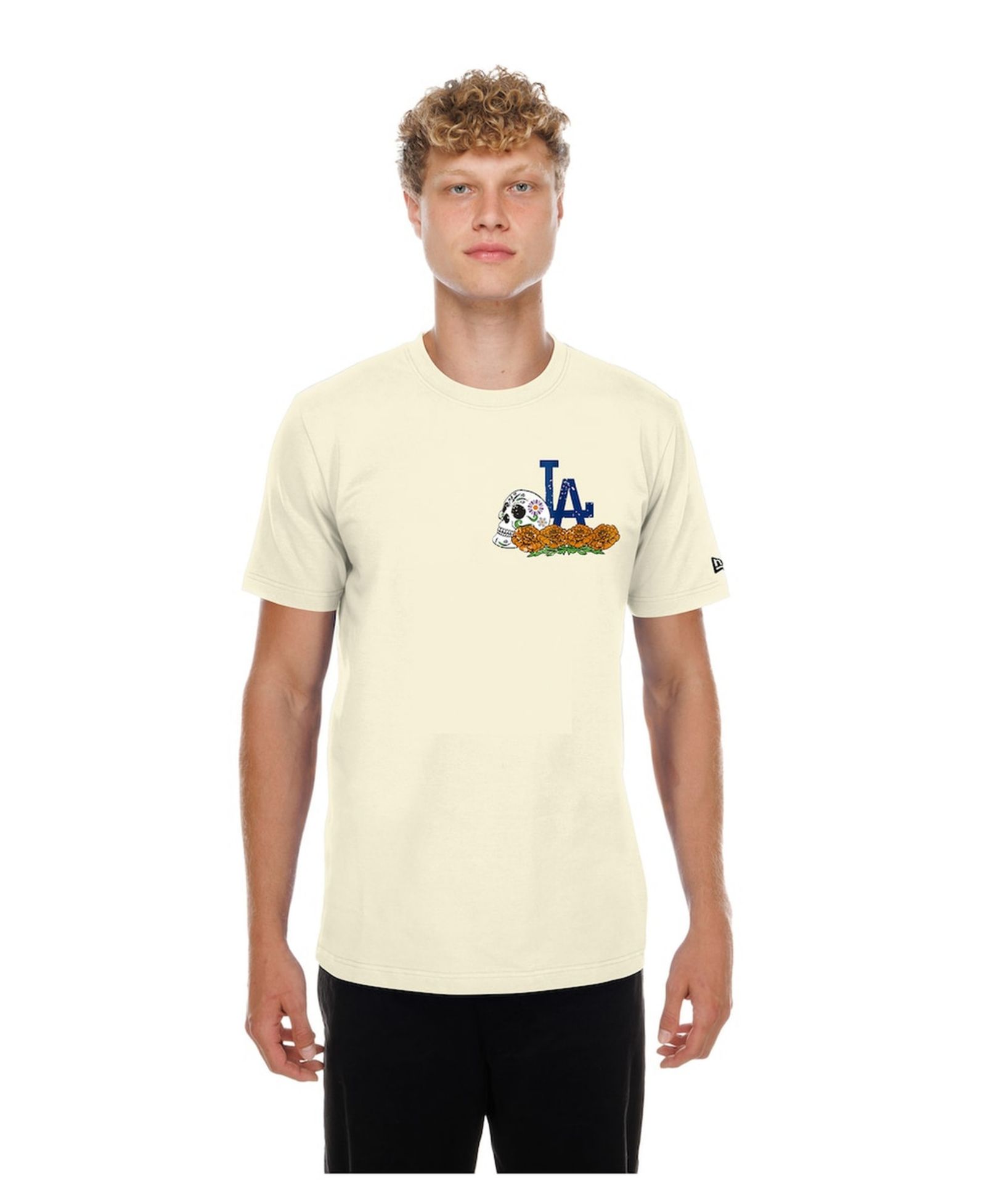 Мужская футболка New Era Los Angeles Dodgers Dia de los Muertos Sugar Skull