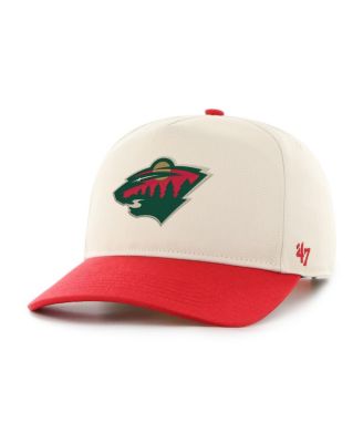'47 Brand Мужская двухцветная регулируемая кепка Minnesota Wild Logo, Cream/Red