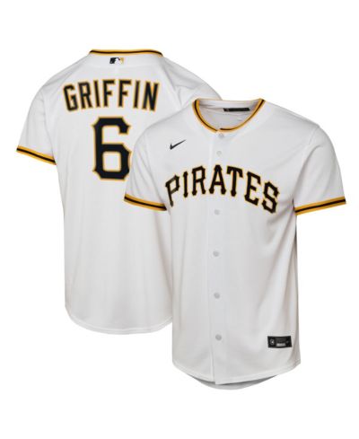 Nike Big Boys and Girls Konnor Griffin White Pittsburgh Pirates Home Replica Jersey