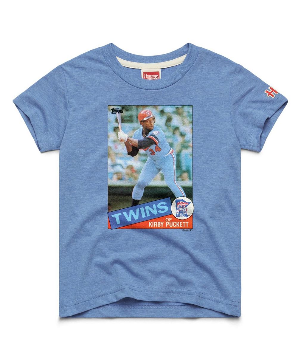 Футболка Homage Kirby Puckett Minnesota Twins Tri-Blend для мальчиков и девочек