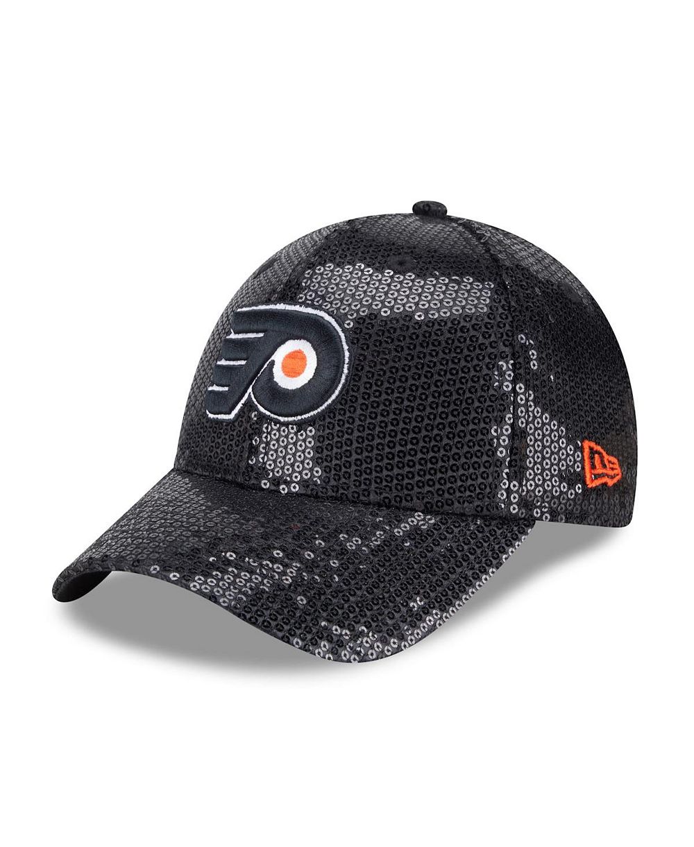 Женская кепка New Era Black Philadelphia Flyers Sequin 9FORTY Adjustable