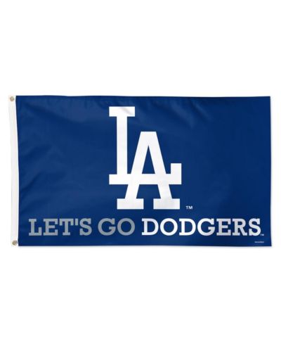 Wincraft Флаг Los Angeles Dodgers с делюкс слоганом команды, односторонний, 3' x 5'