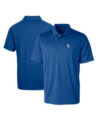 Cutter & Buck Men's Royal Los Angeles Dodgers Prospect Textured Stretch Polo Shirt