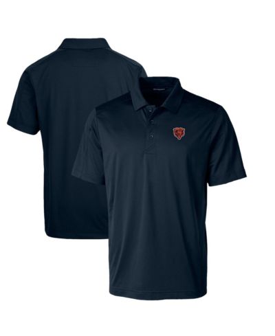 Cutter & Buck Men's Navy Chicago Bears Throwback Logo Big & Tall Prospect Textured Stretch Polo Shirt