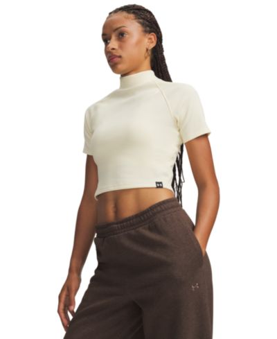 Женская футболка Under Armour Rival Rib Mock-Neck T-Shirt