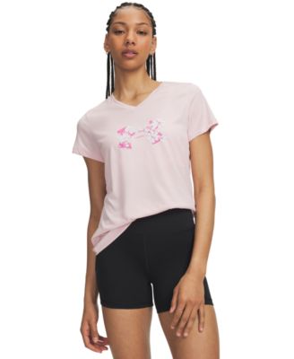 Under Armour Женский топ Tech Twist с цветочным принтом и коротким рукавом