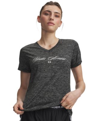 Женский топ Under Armour Tech Twist Script с коротким рукавом
