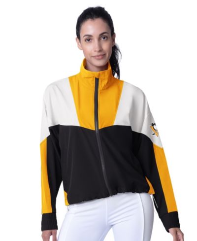Msx By Michael Strahan Женская куртка Tessa Full-Zip, Pittsburgh Penguins, черный/золотой