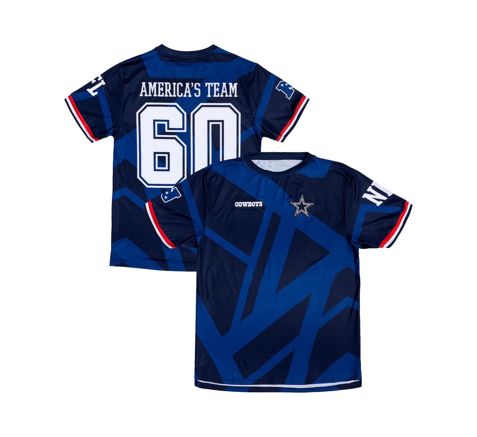 Dallas Cowboys Merchandise Men's Navy Dallas Cowboys Americans Team Fashion Soccer Jersey