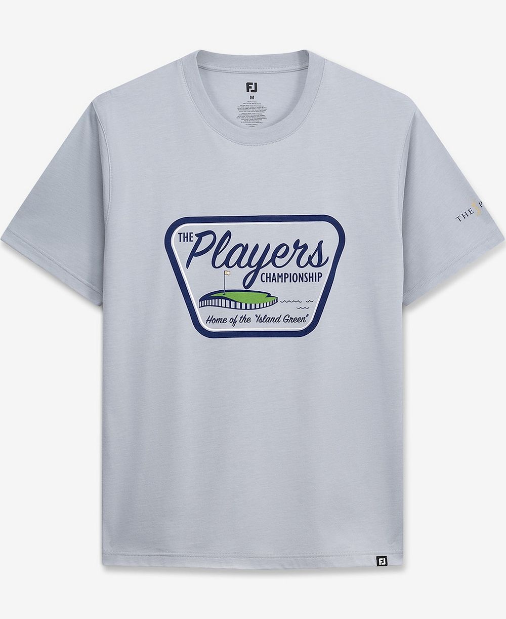 FootJoy Мужская футболка Gray THE PLAYERS Island Green Patch