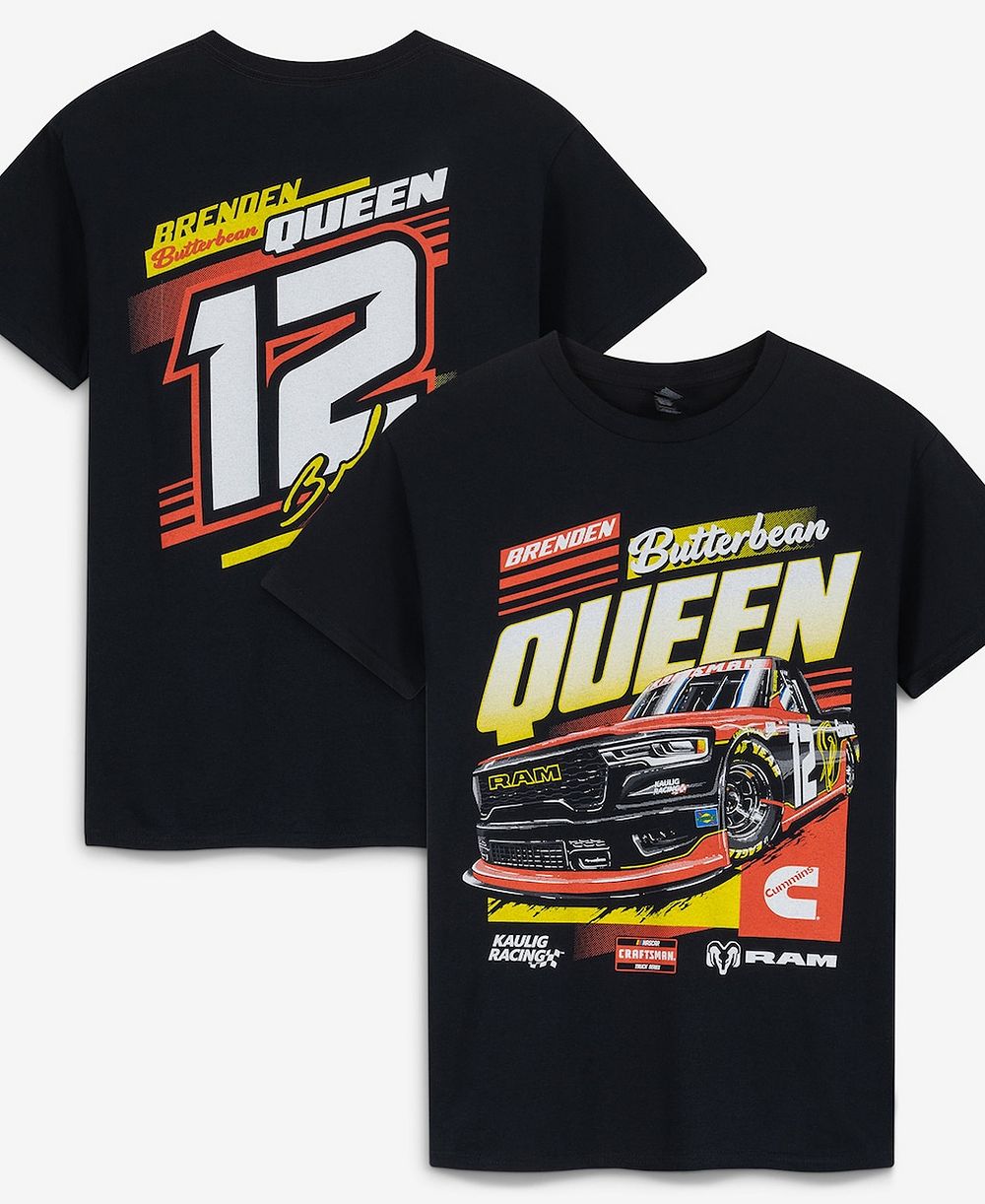 Kaulig Racing мужская и женская футболка x Ram Black Butterbean Queen