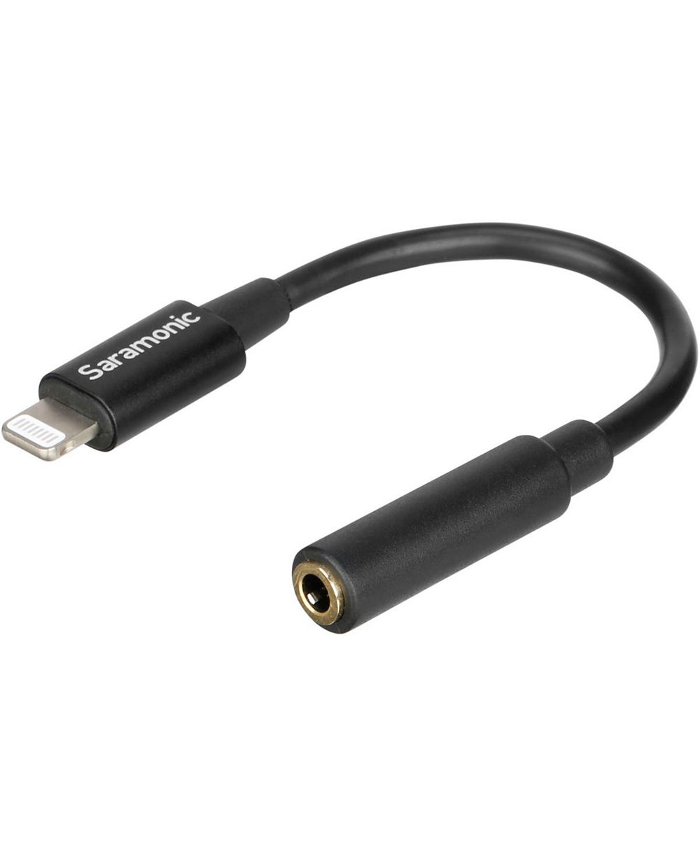 Адаптер-кабель Saramonic SR-C2002 Apple Lightning на женский 3.5 мм TRRS аудио jack