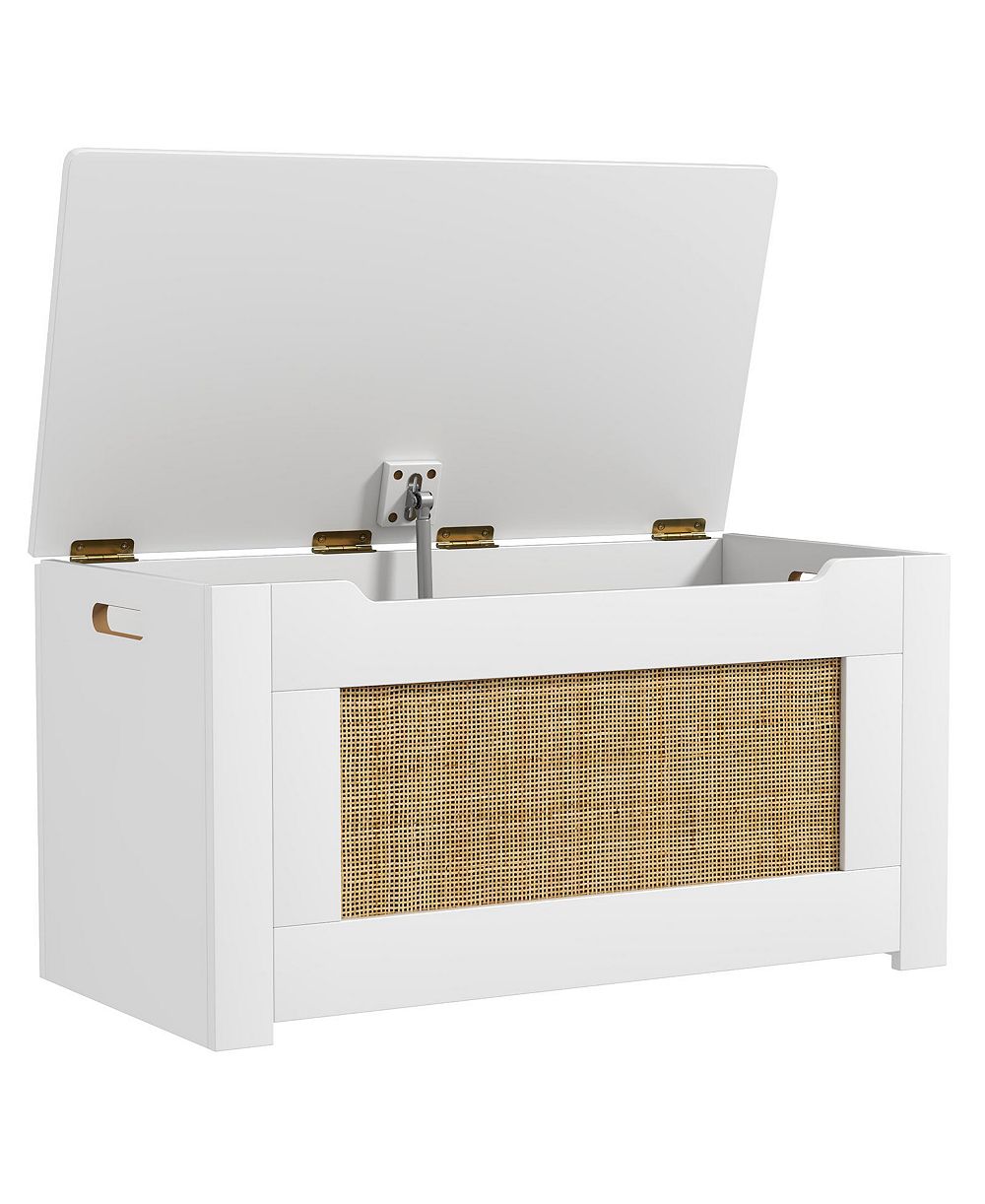 Детский ящик для игрушек Slickblue Rattan с Flip Top Lid и Safety Hinge Handles