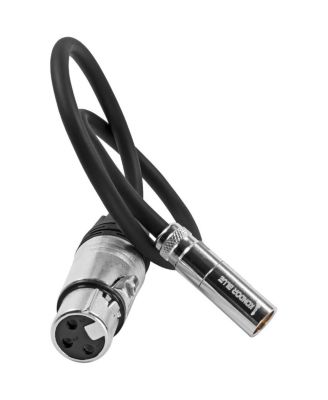 Kondor Blue 16" TA4M 4-Pin Mini XLR Male to 3-Pin XLR Female Shielded Audio Cable for Shure Audio Devices